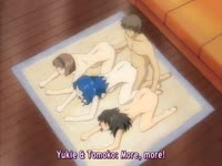 Foursome hentai sex at the sauna